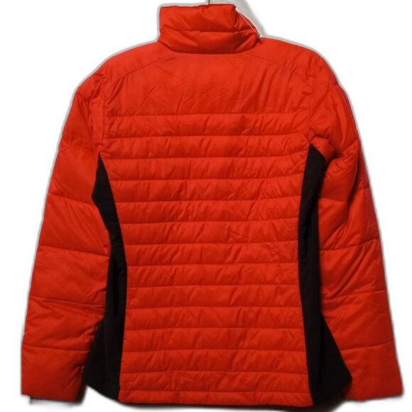 Columbia Red/Black Powder Pillow Hybrid Puffer Jacket Women's Small - Picture 2 of 16